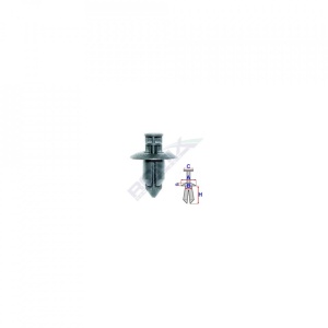Clips Fixare Pentru Honda/Mitsubishi 7.7X12.6Mm - Negru Set 10 Buc