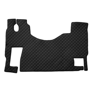 Covoras camion F-Core, Piele-ECO, pentru MERCEDES ACTROS MP2 / MP3, podea plata, scaun pasager fix, Negru
