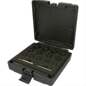 *FD SET TUBULARE SPIRALATE 1/4+1/2, 15 PCS