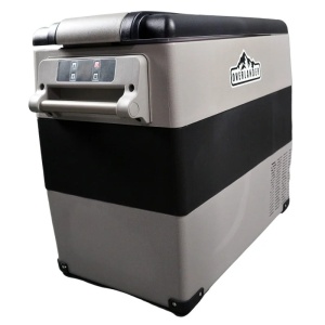 Frigider auto portabil Overlander 55L pentru camping, 12V/24V/220V, funcție răcire și congelare