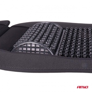 Husa scaun auto cu bile de masaj si suport lombar, dimensiuni 110 x 46 cm, culoare Neagra - Img 6