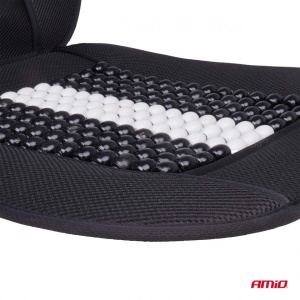 Husa scaun auto cu bile de masaj, suport lombar si tetiera, dimensiuni 131 x 46 cm, culoare Neagra - Img 10