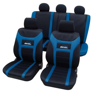 Huse auto Petex, Super Speed, culoare albastru/negru