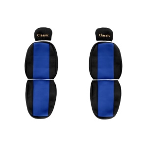 Huse pentru Scaune Camioane Classic - Albastru, Material Velours