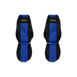 Huse pentru Scaune Camioane Classic - Albastru Velours