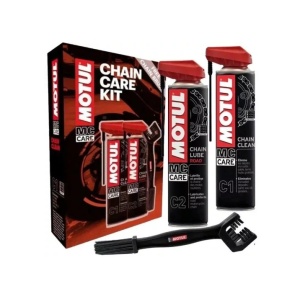 Kit Complet de Curatare si Intretinere Lant ROAD (Spray C1 + C2 + Perie) - Motul