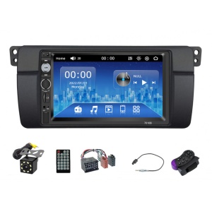 [KIT] MP5 Player pentru BMW E46, WinCE, Bluetooth, USB, CardSD, Camera Marsarier, Auxiliar, Mirrorlink, Touchscreen - AD-BGP7010B,AD-BGRBM0162DIN