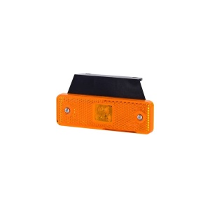 Lampă gabarit, Horpol, reflectorizantă, cu suport, dreptunghiulară, LED portocaliu, alimentare 12/24V