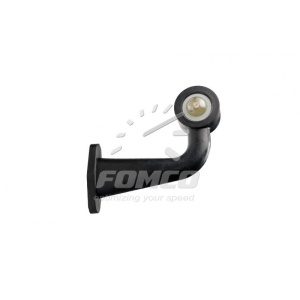 Lampă gabarit rotundă, Fomco, LED alb-roșu, cu suport, alimentare 12/24V
