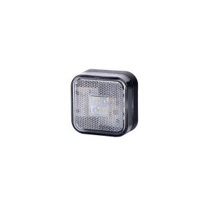 Lampă reflectorizantă, Horpol, pătrată, marcaj lateral, poziție, LED alb, alimentare 12/24V