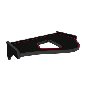 Masa bord, F-CORE, cu spatiu depozitare, pentru VOLVO FH, FH 16, FM, 2003+, Negru/ Rosu