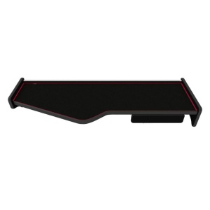 Masa bord, F-CORE, model lung, cu sertar, pentru SCANIA L, P, G, R, S, P, G, R, T, 2010+, Negru/ Rosu