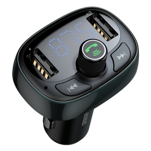 Modulator FM Bluetooth Baseus, MP3 Player, Buton De Apel, 2 X USB, Negru, Blister CCALL-TM01