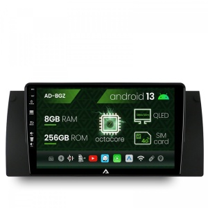 Navigatie BMW E39,E53,E38, Android 13, Z-Octacore , 8GB RAM , 256GB ROM, 9 Inch - AD-BGZ9008,AD-BGRKIT396