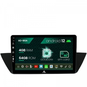 Navigatie BMW X1 (2009-2015), Android 12, A-Octacore , 4GB RAM , 64GB ROM, 10.1 Inch - AD-BGA10004,AD-BGRKIT394