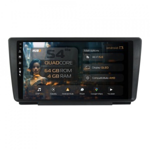 Navigatie HUB64 Skoda Octavia 2, 4GB RAM, Android 13, Quadcore, DSP, GPS, Wi-FI, Carplay, Android Auto, USB, Bluetooth, Waze, Touchscreen, 9 Inch