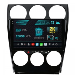 Navigatie Mazda 6 (2002-2008), Android 13, X-Octacore , 8GB RAM , 256GB ROM, 9.5 Inch - AD-BGX9008,AD-BGRKIT321
