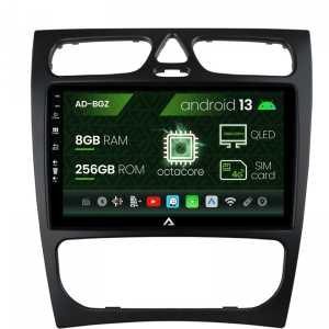 Navigatie Mercedes Benz C-Class W203 , CLK W209 (2000-2005), Android 13, Z-Octacore , 8GB RAM , 256GB ROM, 9 INCH - AD-BGZ9008,AD-BGRKIT416