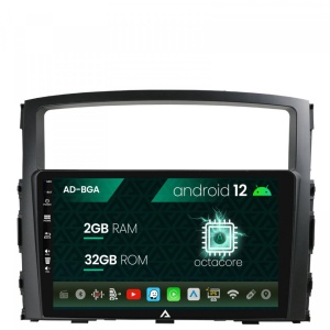 Navigatie Mitstubishi Pajero (2006-2014), Android 12, A-Octacore , 2GB RAM , 32GB ROM, 9 Inch - AD-BGA9002,AD-BGRKIT271