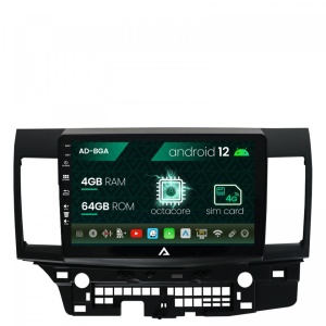 Navigatie Mitsubishi Lancer (2007-2016), Android 12, A-Octacore , 4GB RAM , 64GB ROM, 10.1 Inch - AD-BGA10004,AD-BGRKIT269