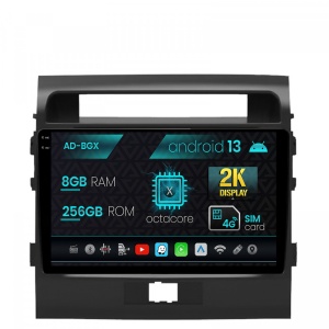 Navigatie Toyota Land Cruiser 200 (2007-2015), Android 13, X-Octacore , 8GB RAM , 256GB ROM, 9.5 Inch - AD-BGX9008,AD-BGRKIT075