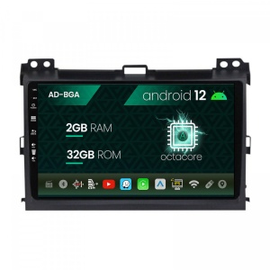 Navigatie Toyota Prado J120 (2002 - 2010), Android 12, A-Octacore , 2GB RAM , 32GB ROM, 9 Inch - AD-BGA9002,AD-BGRKIT083