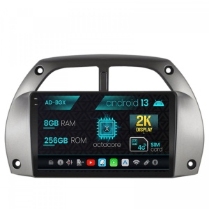 Navigatie Toyota RAV4 (2001-2006), Android 13, X-Octacore , 8GB RAM , 256GB ROM, 9.5 Inch - AD-BGX9008,AD-BGRKIT109