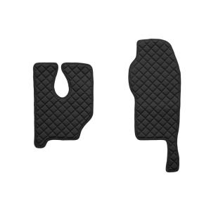 Scaune Fixe F-CORE pentru Pasager și Șofer - Set de 2, Piele Eko, Negru