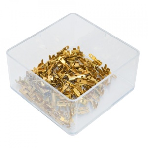 Set 100 Papuci Electrici Terminali Neizolati Tata 2.8X0.3Mm - Inel