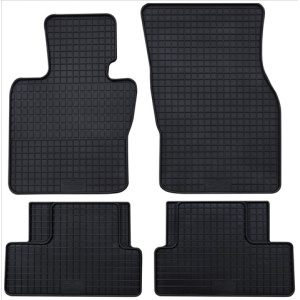 Set 4 covorase auto din cauciuc PETEX 15610PX, negru, pentru Mini Cooper 3 usi F56, Mini CLUBMAN F54, 14-prezent