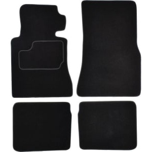 Set 4 covorase auto MAMMOOTH, Velur, pentru MERCEDES S (W126) 1979-1991- SALOON, Negru