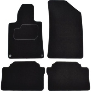 Set 4 covorase auto MAMMOOTH, Velur, pentru PEUGEOT 508 I 2010-2018 SALOON, Negru