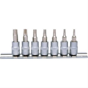 SET CAPETE DE CLICHET TORX CU BIT 1/4, 7 PCS, T10T40