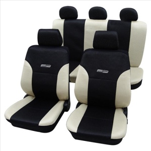 Set huse auto Petex, Wave, culoare negru/bej, 11piese - Img 2
