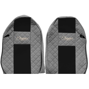 Set huse scaune compatibil cu Mercedes Actros MP 3 (01.2007-12.2010), Gri - Img 4