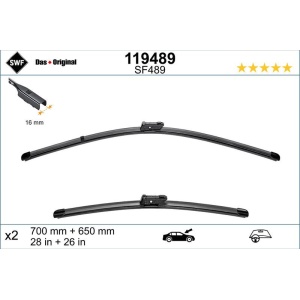Set lamela stergator SWF Wiper FB OE LHD 700/650 mm
