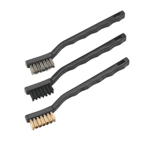 Set perii pentru curăţarea bujiilor şi alte componente pentru motoare, 3 buc