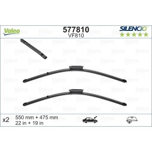 Set stergator Valeo Silencio Flat
