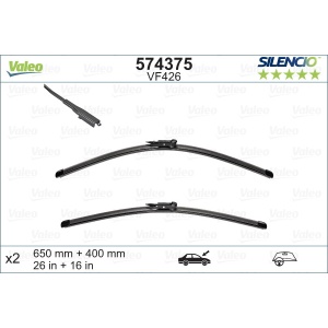 Set stergator Valeo Silencio Flat