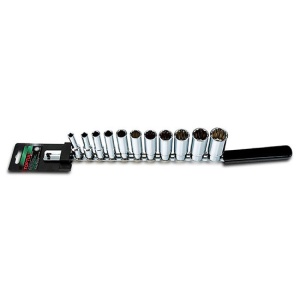 Set tubulare adanci 3/8" 12PT (11 piese)