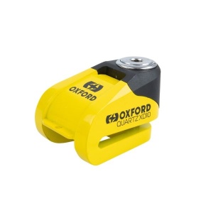Antifurt moto/blocator disc Quartz XD10 OXFORD, galben/negru