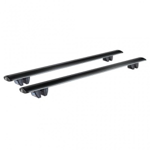 Bare transversale din aluminiu Cruz Airo R Black pentru Jeep Cherokee (KK) 2008-2013 cu bare longitudinale - Img 1