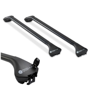 Bare transversale Modula Oval Bar Chiuso negre, compatibile cu BMW Serie 3 (G21) Touring 2019+ cu bare longitudinale integrate