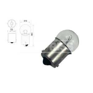 Bec Carpriss R5W 24V 5W BA15s