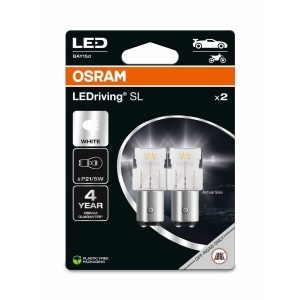 BLISTER 2 BECURI LED TIP P21/5W ALB