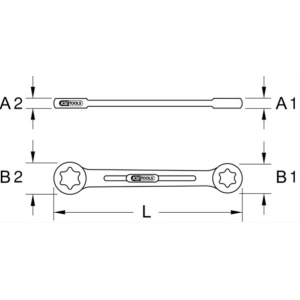 Cheie Inelara Torxe Dubla, E10Xe12