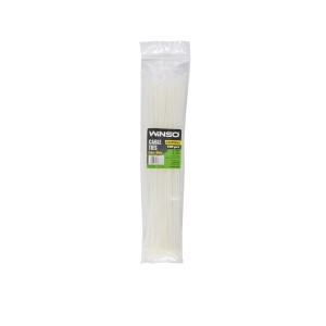 Coliere plastic 3,6x370 Alb - Set 100 buc