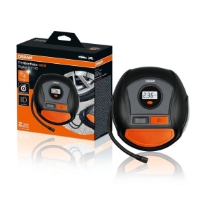 Compresor auto OSRAM TYREinflate 400 – Pompa portabilă pentru anvelope 12 V cu manometru integrat