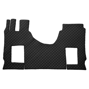 Covoras camion F-Core, Piele-ECO, pentru MERCEDES ACTROS MP4 / MP5, cabina lata 250 cm, scaun pasager pneumatic, Negru