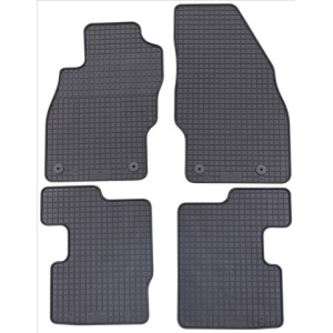Covorașe Presuri Auto Negru compatibil cu OPEL Corsa D 10/2006-2014, Corsa E 2014+ - cauciuc, set 4 buc.